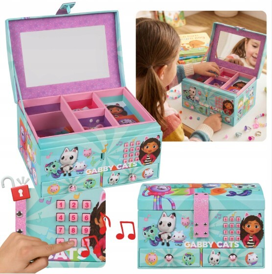 Kids Euroswan Šperkovnica s kódom a zvukovými efektmi - Gabbys Dollhouse